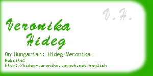 veronika hideg business card